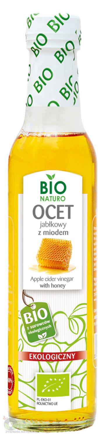 OCET JABŁKOWY Z MIODEM BIO 5% 250ML BIONATURO 