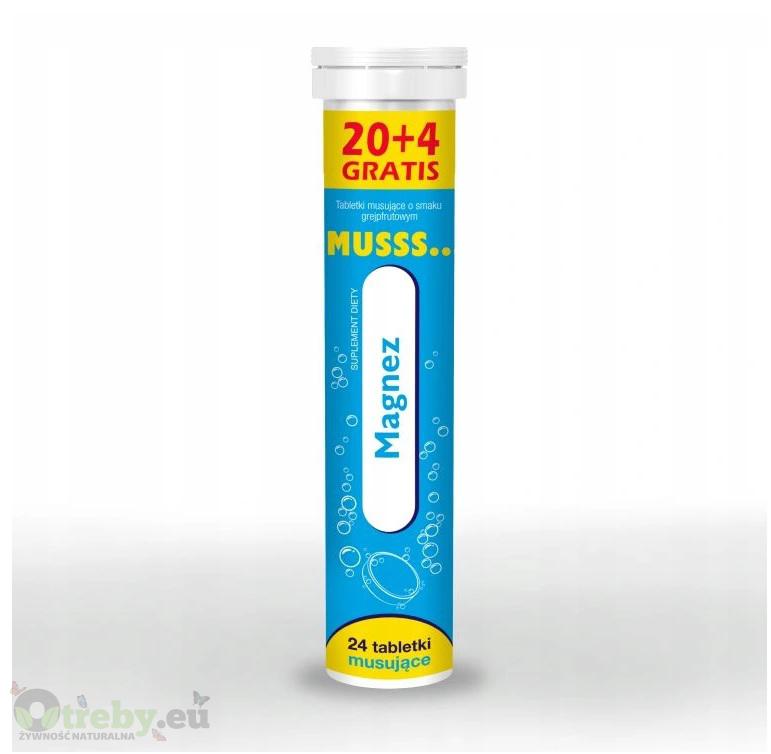 MUSSS MAGNEZ 24 O SM. ANANASOWYM ZIELONY LISTEK 