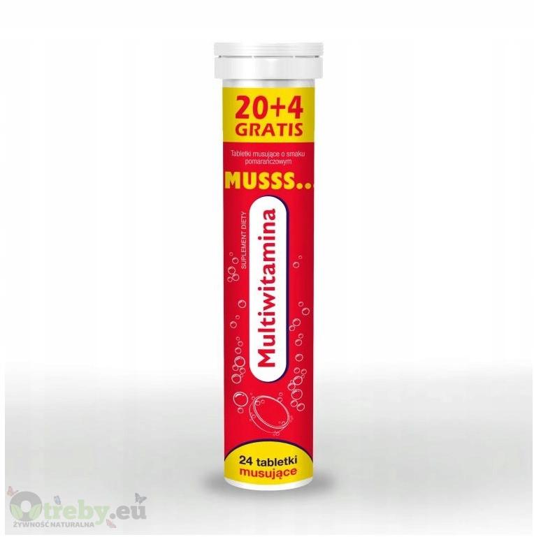 MUSSS MULTIWITAMINA 24 ZIELONY LISTEK 